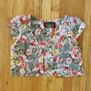 Reformation Floral Crop Top S